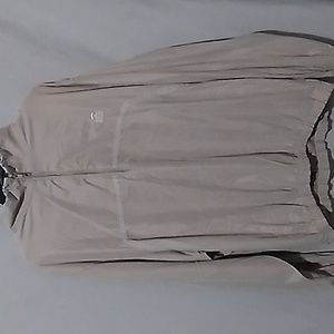Pebble Beach Men XL Tan water & wind resistant. Side pockets & 1/4 zip neckline